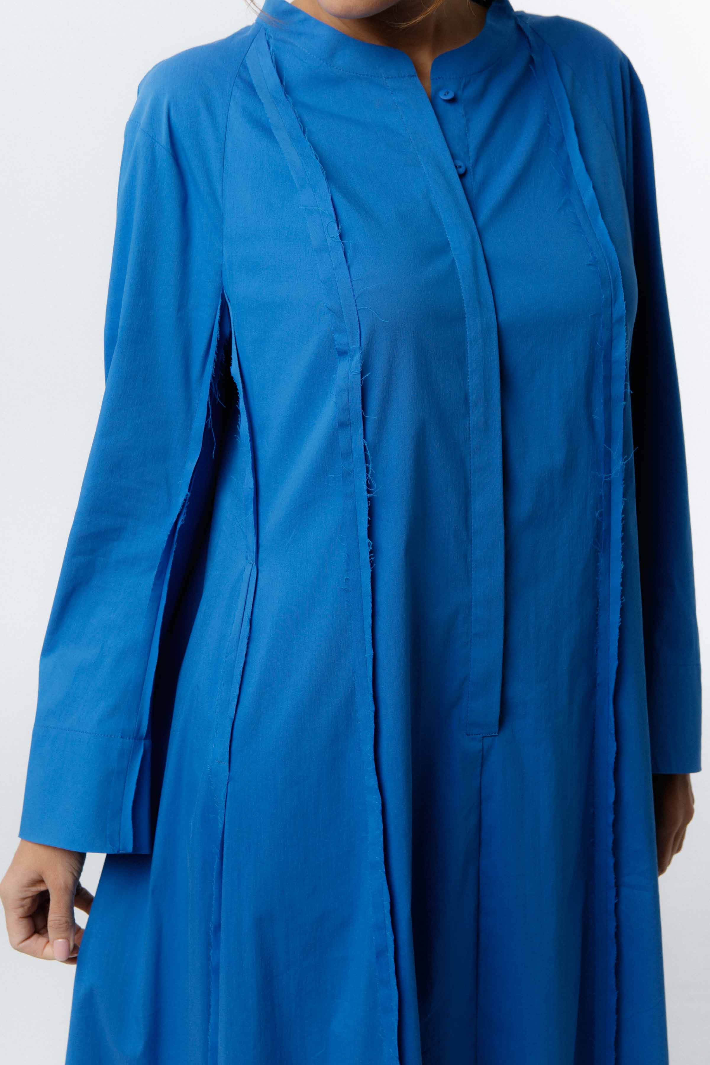 Платье Хлопок гранж 35 Синий (bleu) от Lesel (Лесель)! Заказывайте по ✆ 8 (800) 777 02 37