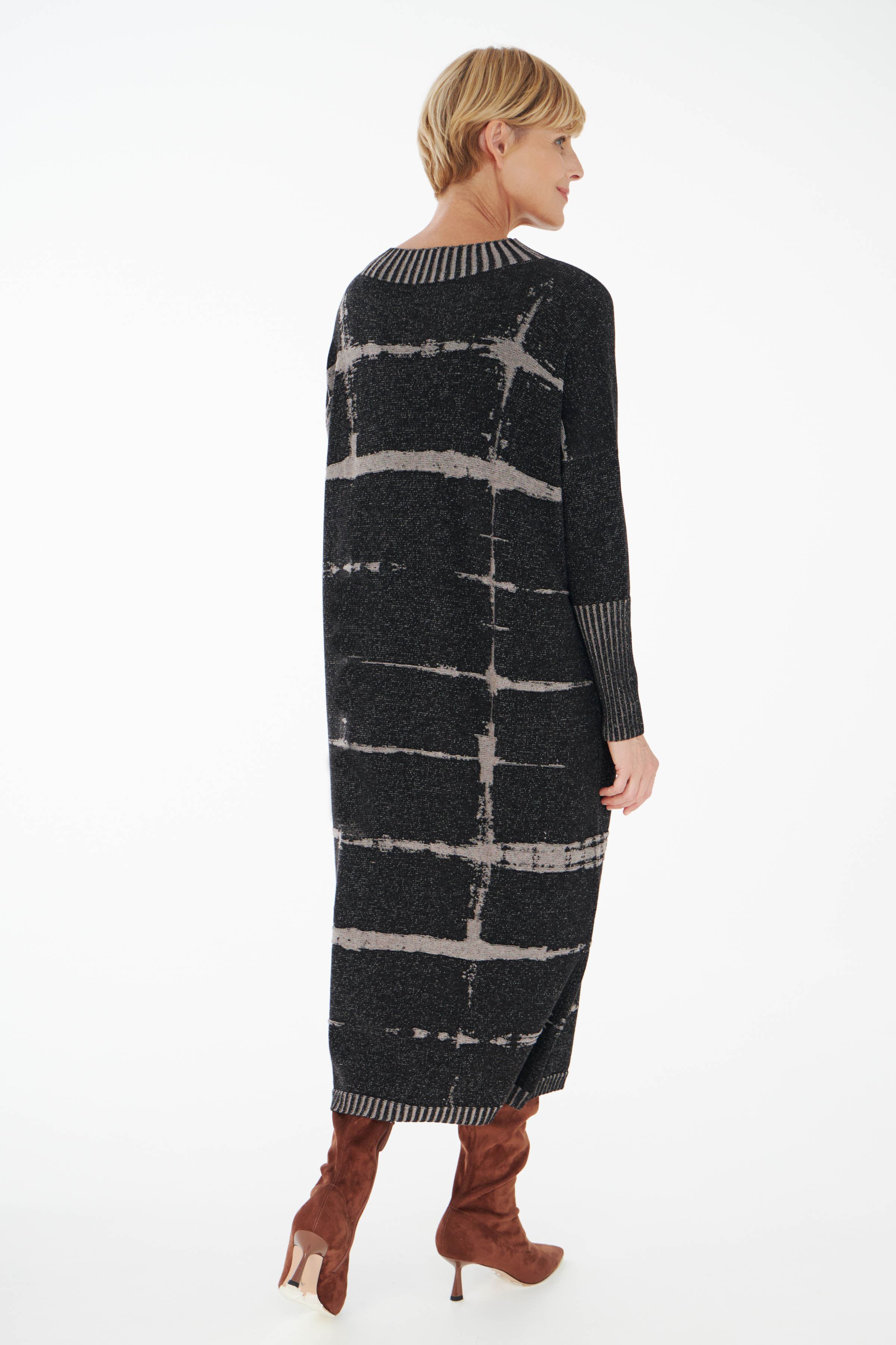 Платье Клетка 00 Черный (noir), 10 Серый (grise) от Lesel (Лесель)! Заказывайте по ✆ 8 (800) 777 02 37