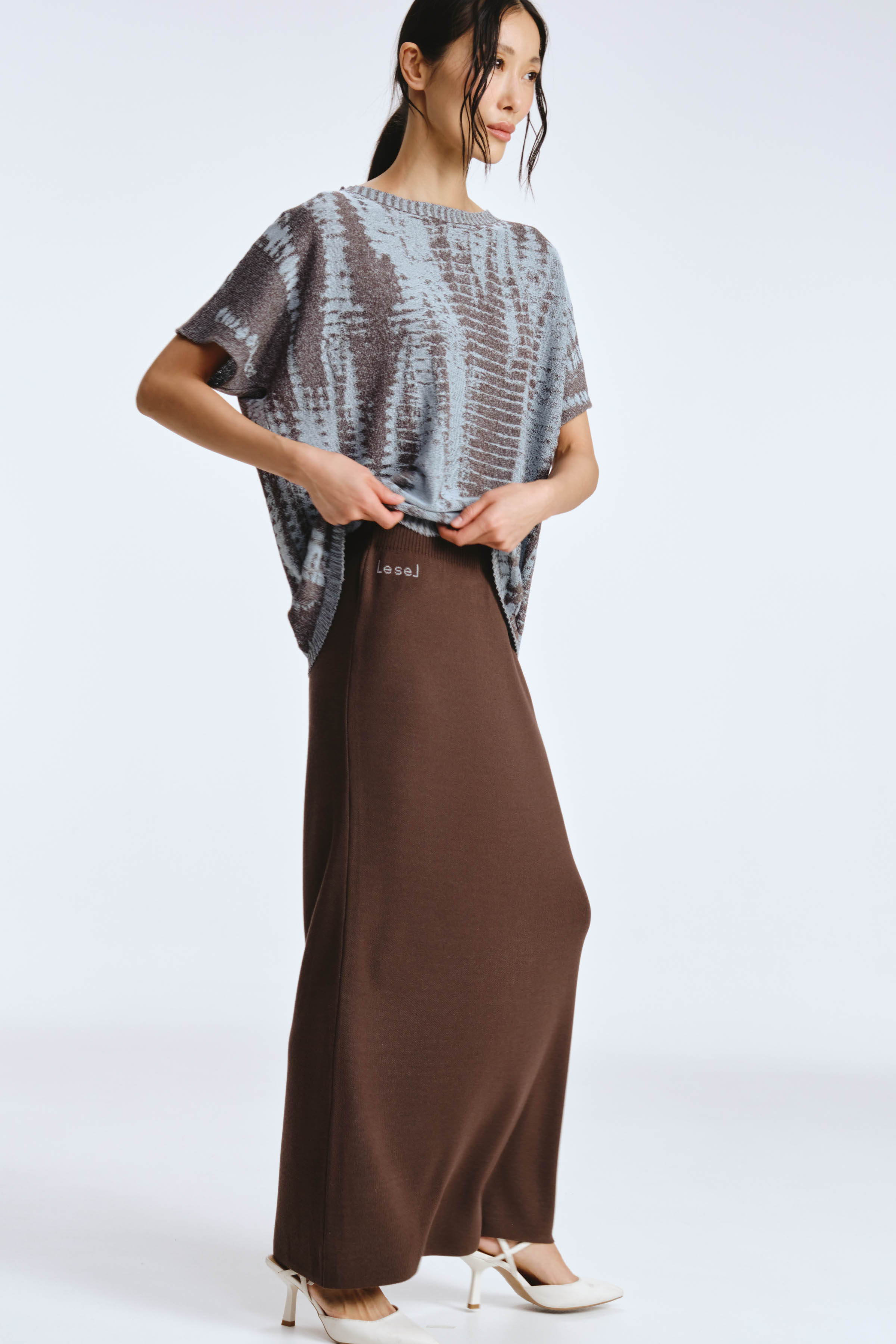 Юбка вязаная гладкая 32 Сумерки (crepuscule) от Lesel (Лесель)! Заказывайте по ✆ 8 (800) 777 02 37