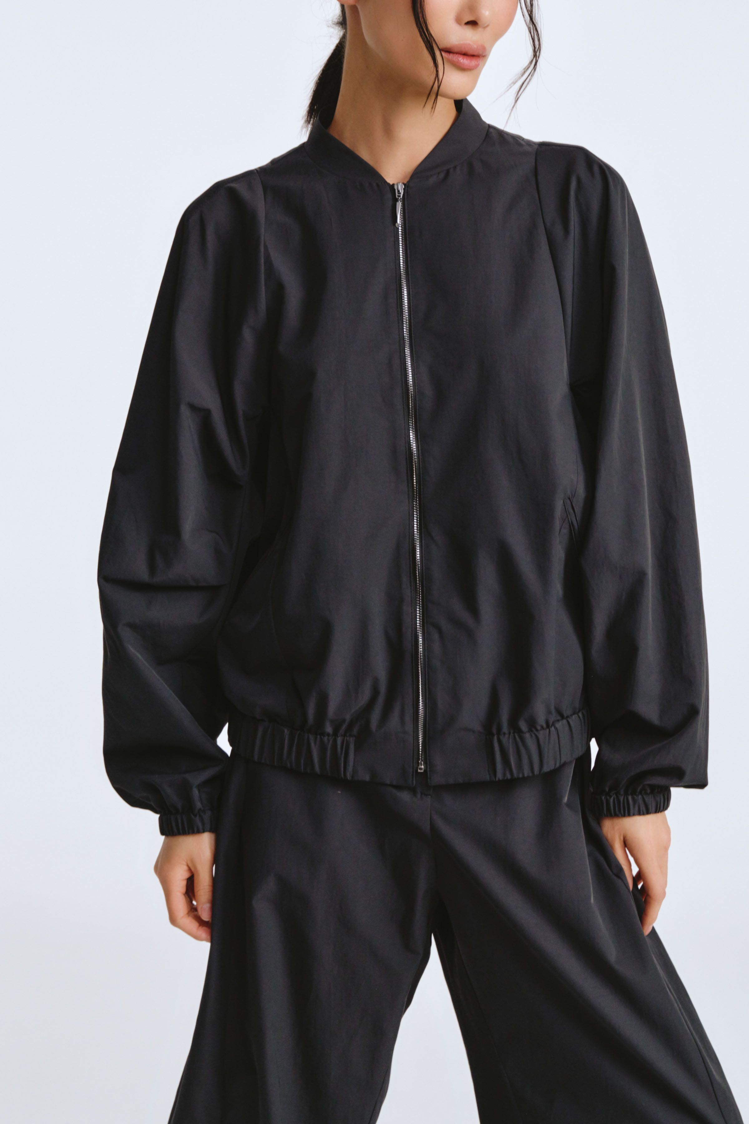 Куртка бомбер-ромб с защипами 00 Античный черный (antique noir) от Lesel (Лесель)! Заказывайте по ✆ 8 (800) 777 02 37