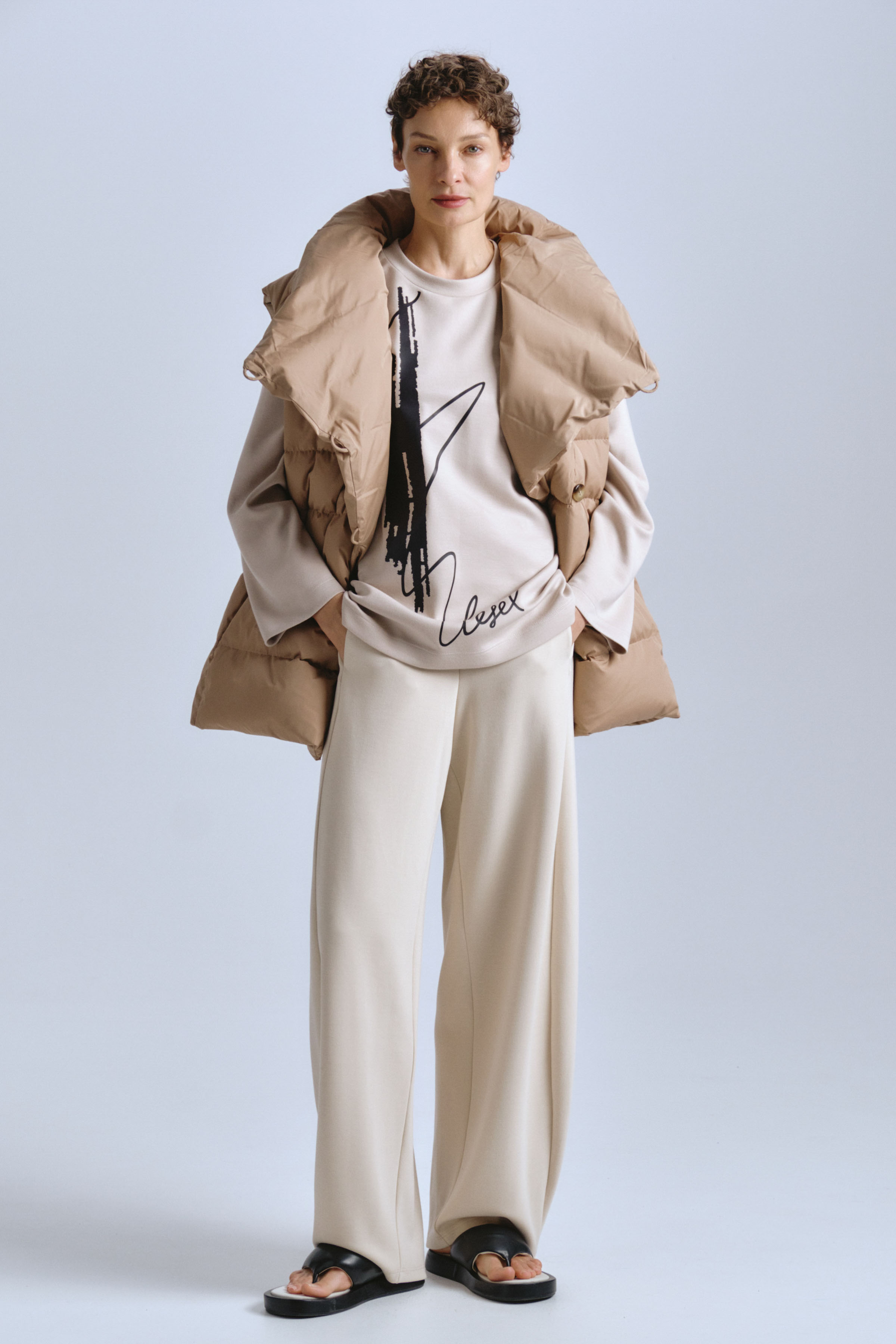 Жилет пуховый с навесными петлями 02 Песок (sable) от Lesel (Лесель)! Заказывайте по ✆ 8 (800) 777 02 37