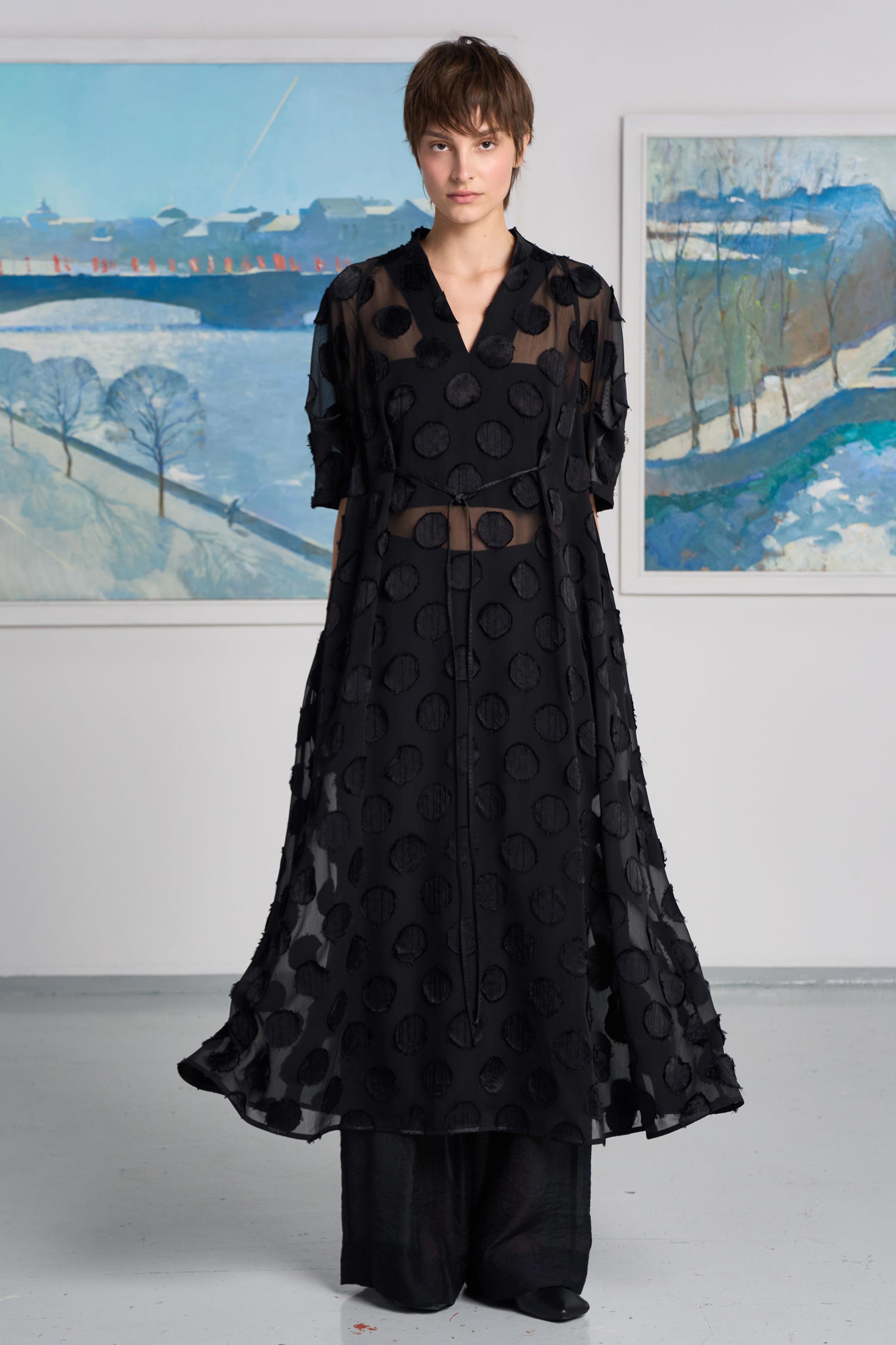 Платье Прозрачный горох  от Lesel (Лесель)! Заказывайте по ✆ 8 (800) 777 02 37