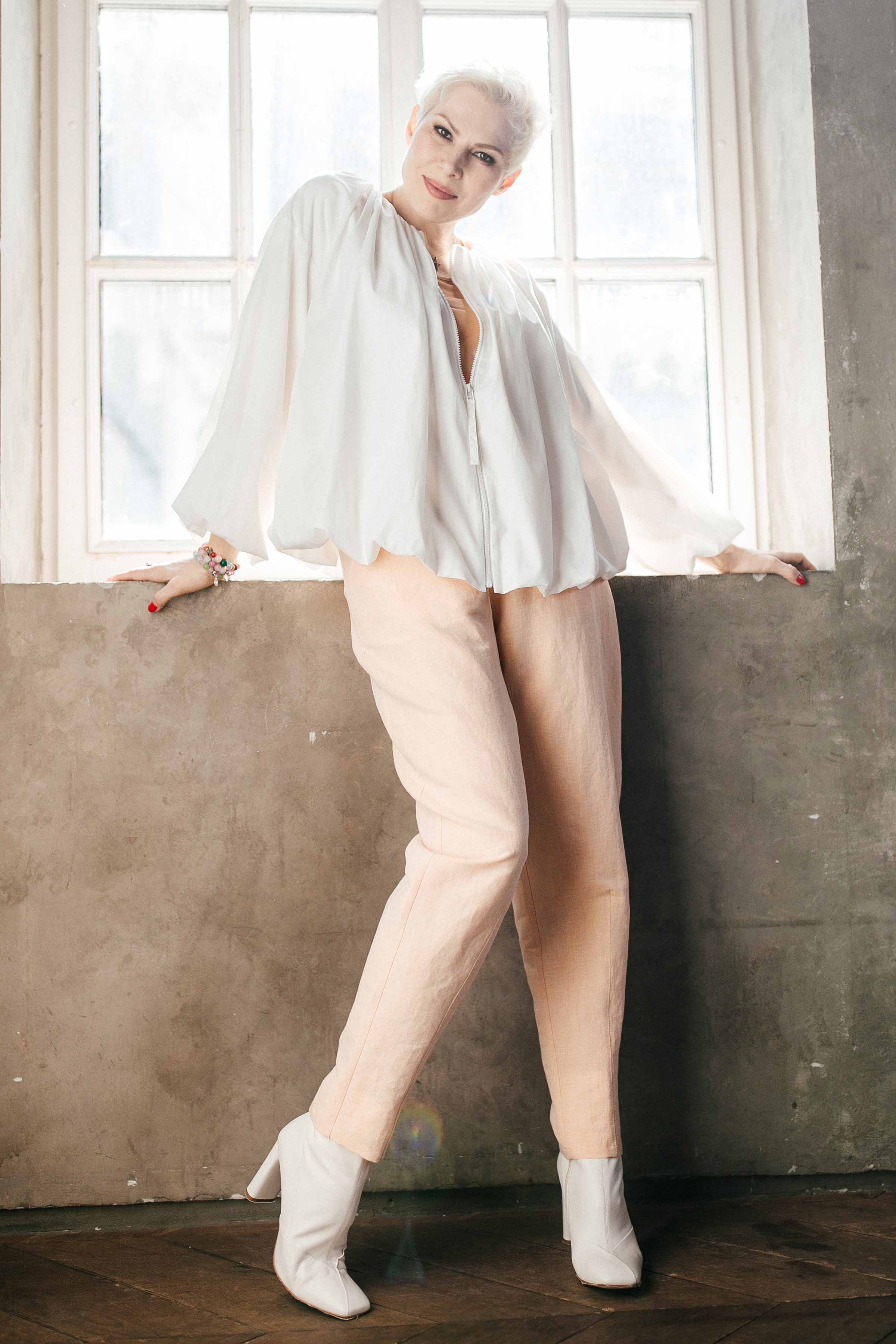 Брюки Малый Ромб, Карамель  от Lesel (Лесель)! Заказывайте по ✆ 8 (800) 777 02 37