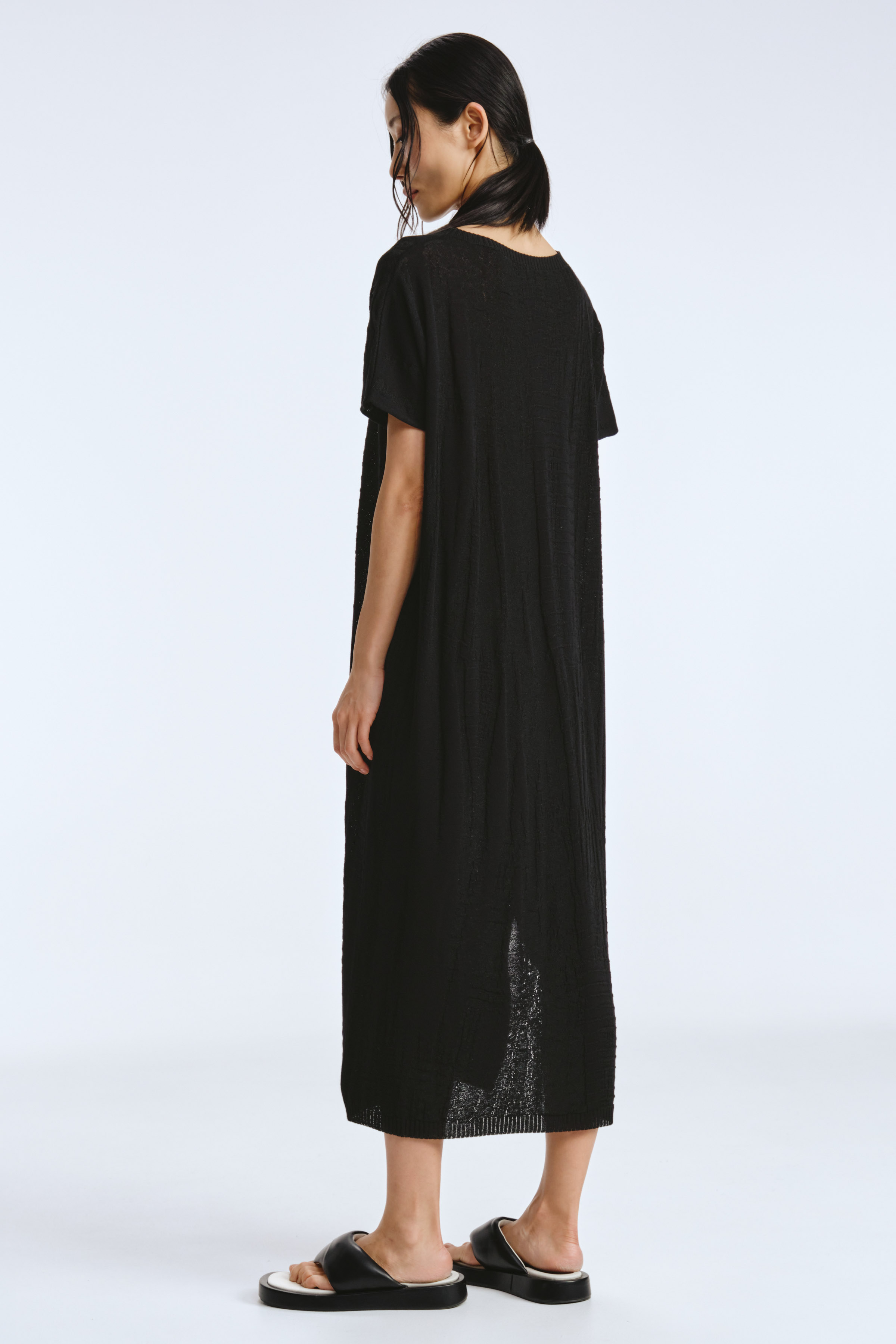 Платье Гофре 00 Черный (noir) от Lesel (Лесель)! Заказывайте по ✆ 8 (800) 777 02 37