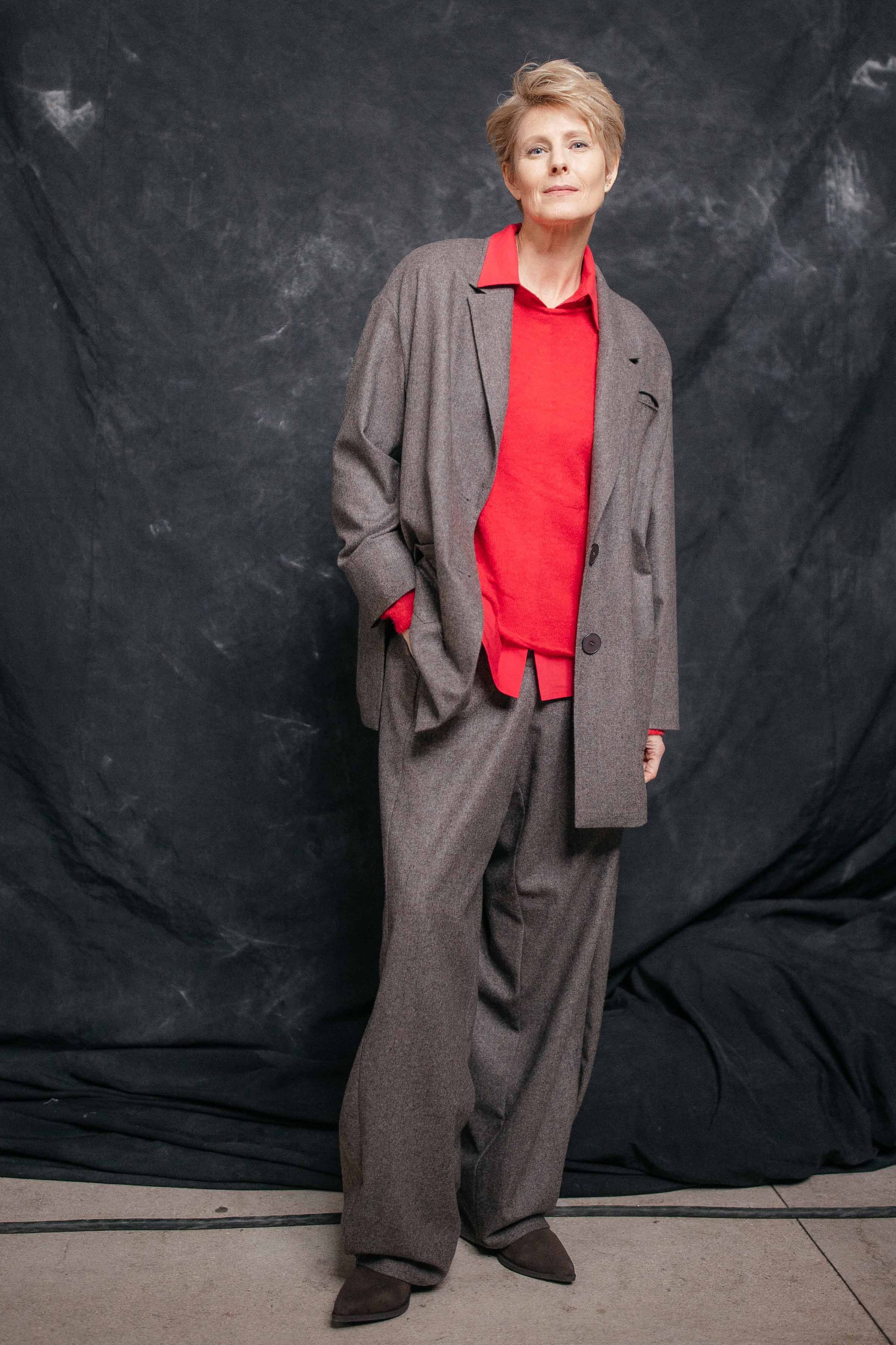 Жакет квадрат, шерсть