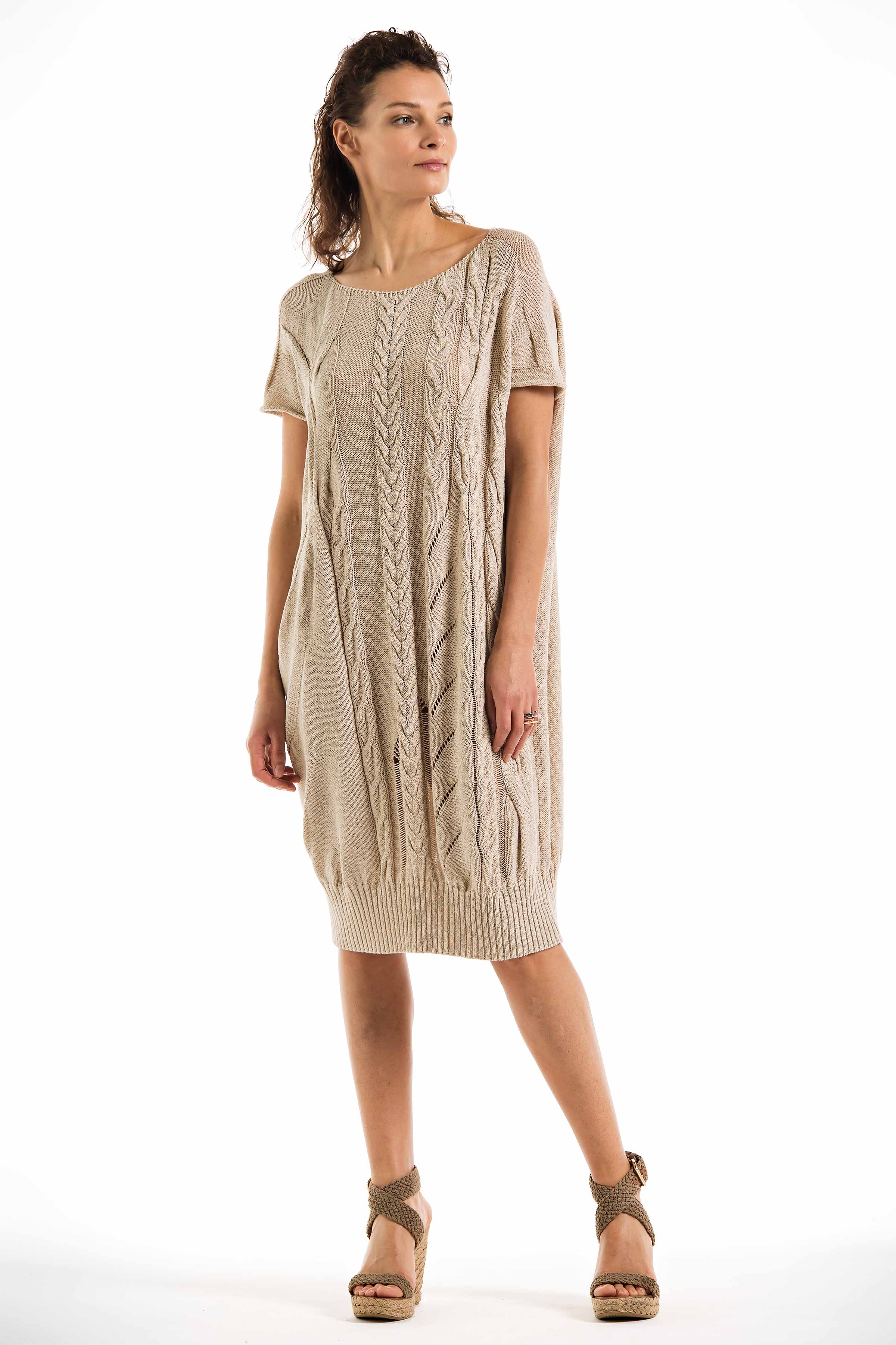 Платье Косы 04 Бежевый камень (pierre beige) от Lesel (Лесель)! Заказывайте по ✆ 8 (800) 777 02 37