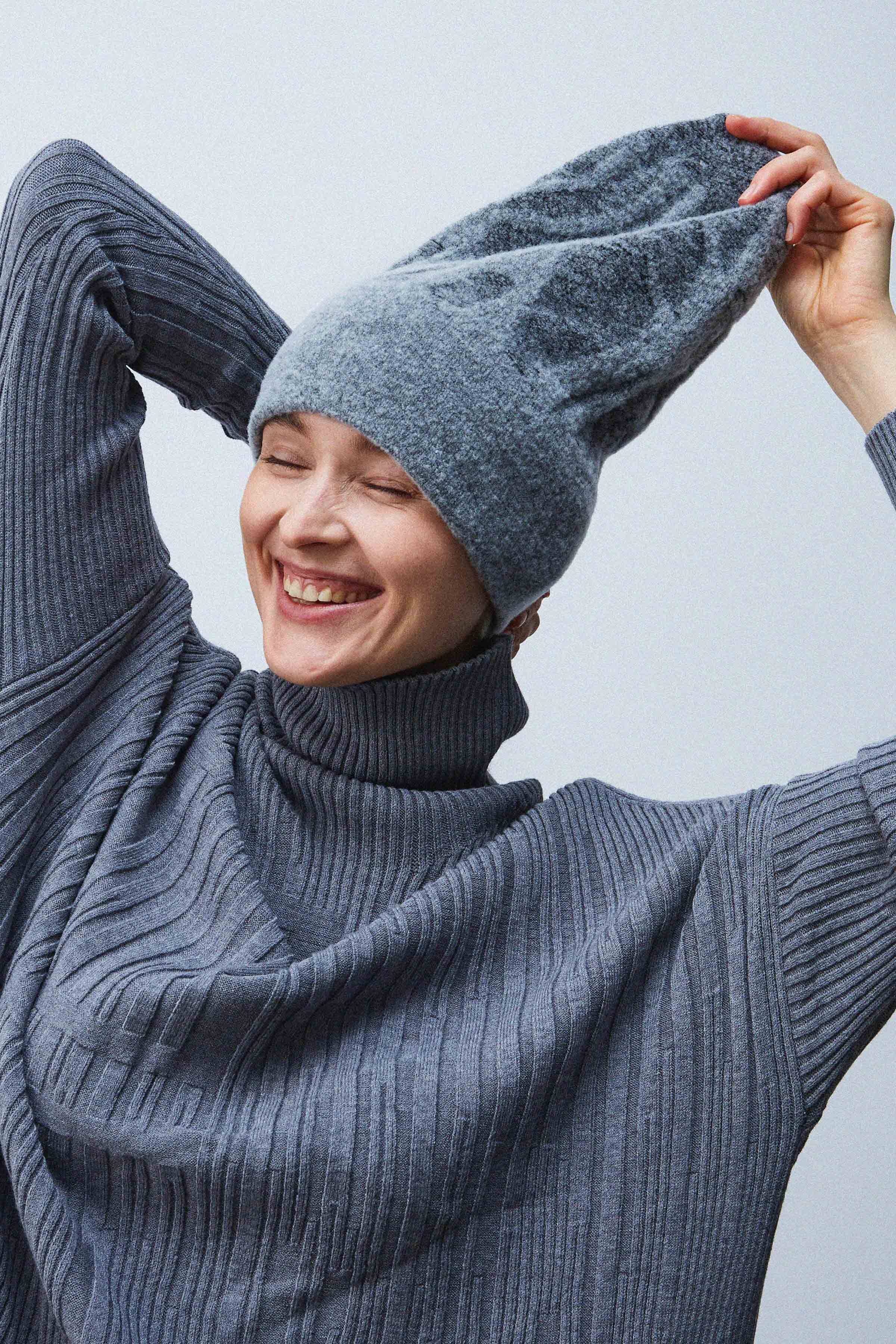 Шапка "Дерево" 15 Серый меланж (melange gris) от Lesel (Лесель)! Заказывайте по ✆ 8 (800) 777 02 37