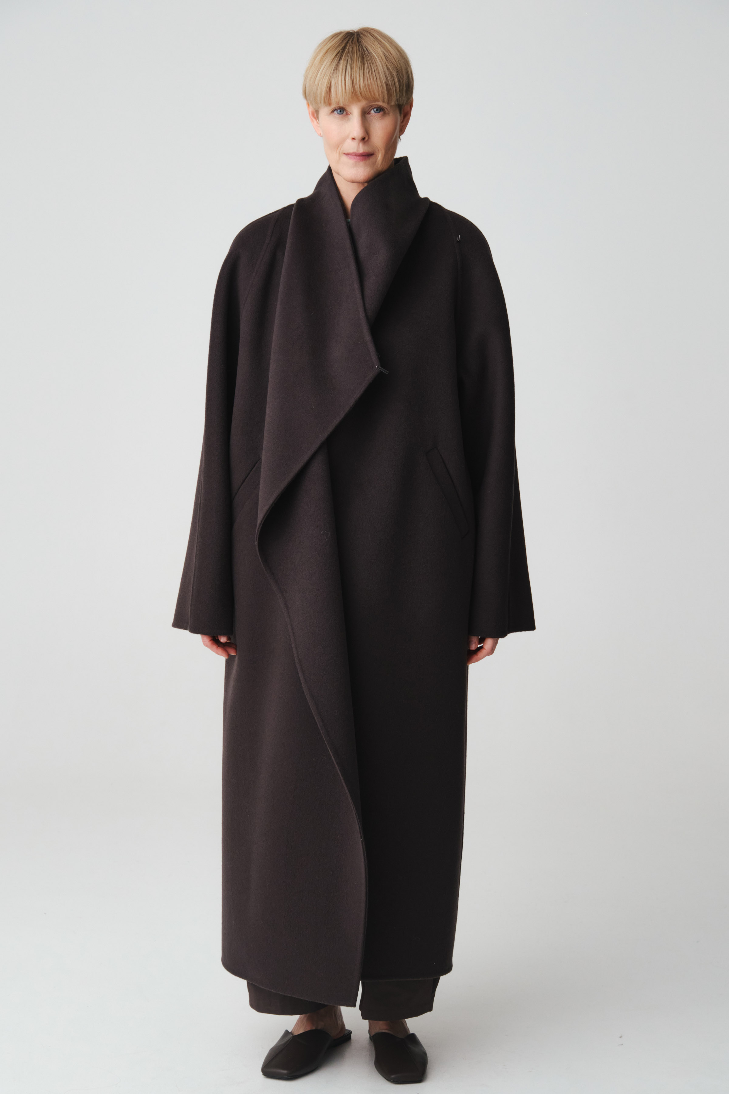 Пальто длинное, дабл шерсть