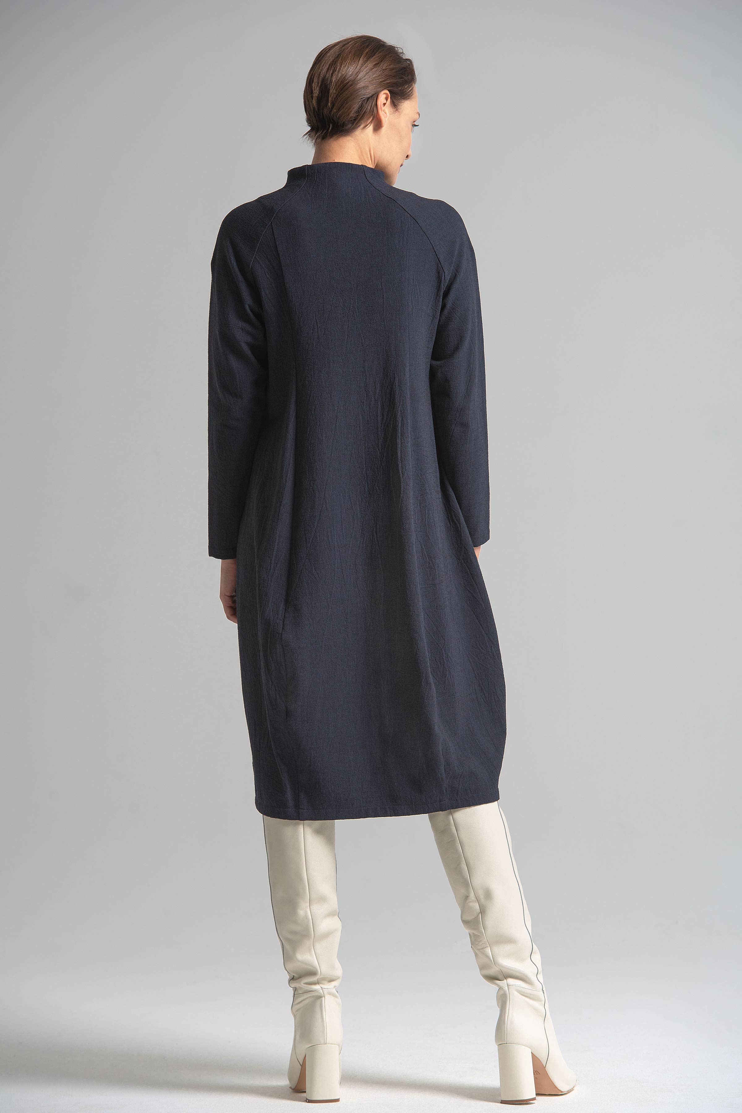 Платье среднее Ромб, жатка 38 Джинсовый (denim) от Lesel (Лесель)! Заказывайте по ✆ 8 (800) 777 02 37