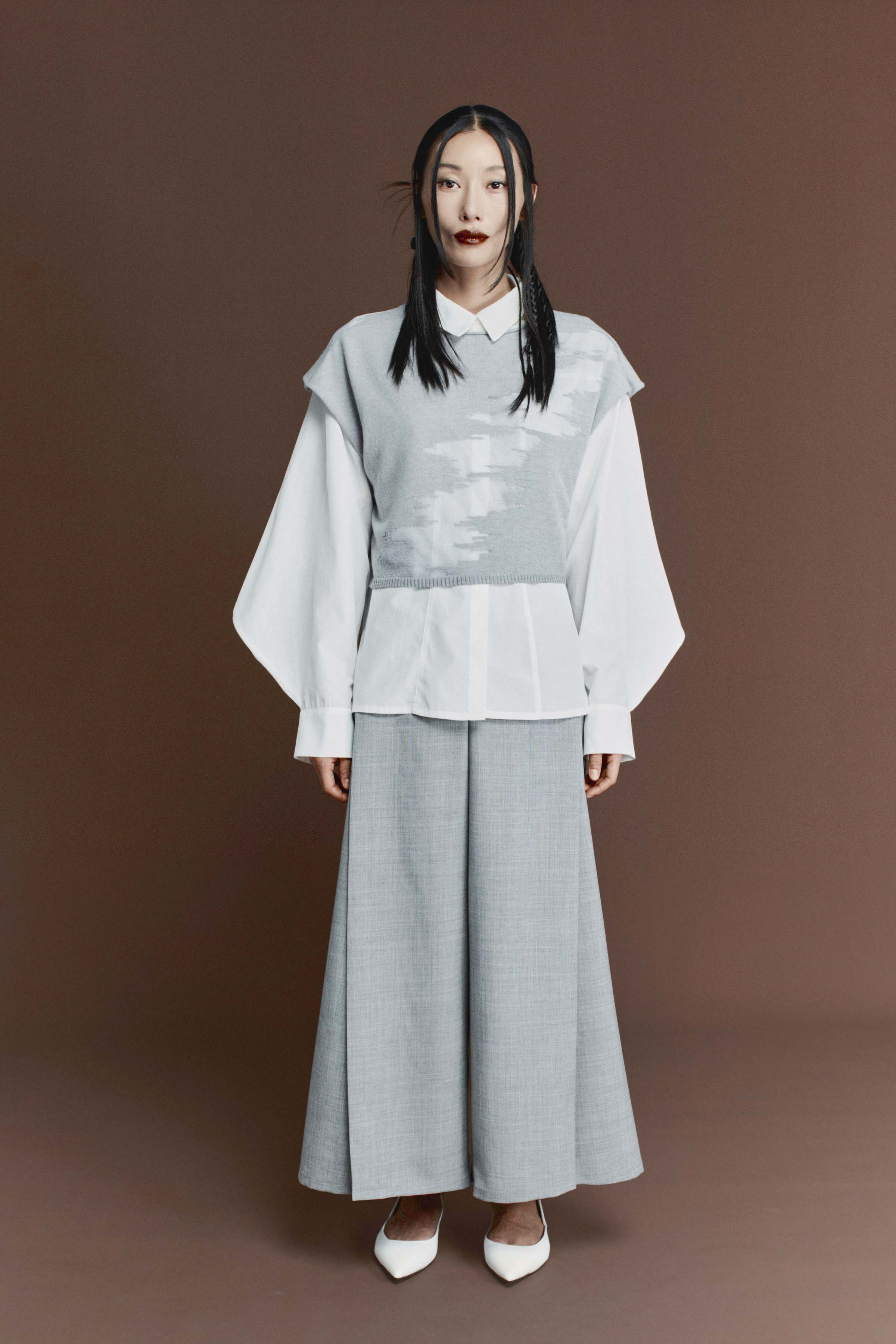 Блуза с ромбовидными рукавами  от Lesel (Лесель)! Заказывайте по ✆ 8 (800) 777 02 37