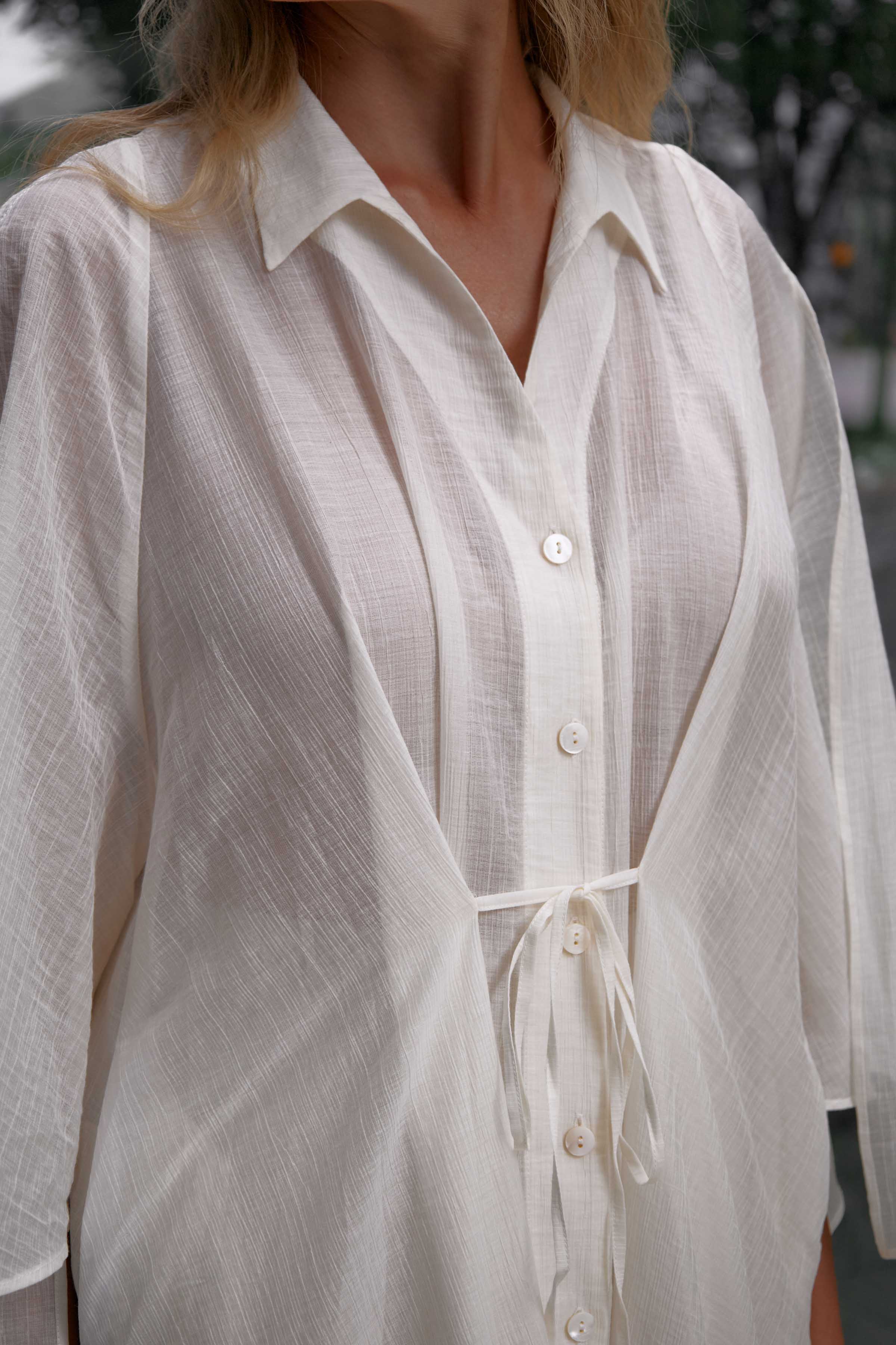 Блуза Прозрачная, рукав с разрезом  от Lesel (Лесель)! Заказывайте по ✆ 8 (800) 777 02 37