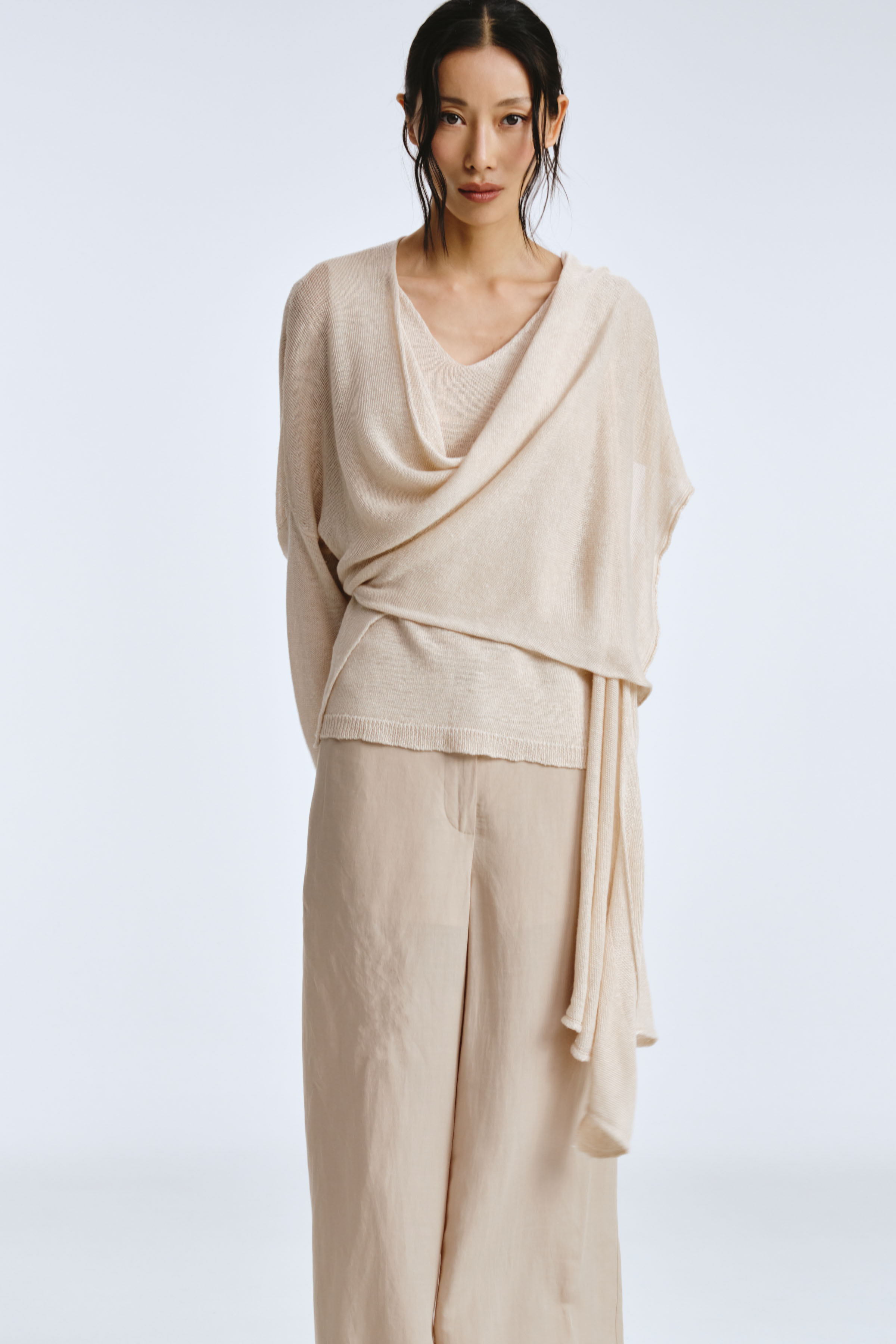 Кардиган Лён 06 Суфле (souffle), 00 Черный (noir) от Lesel (Лесель)! Заказывайте по ✆ 8 (800) 777 02 37