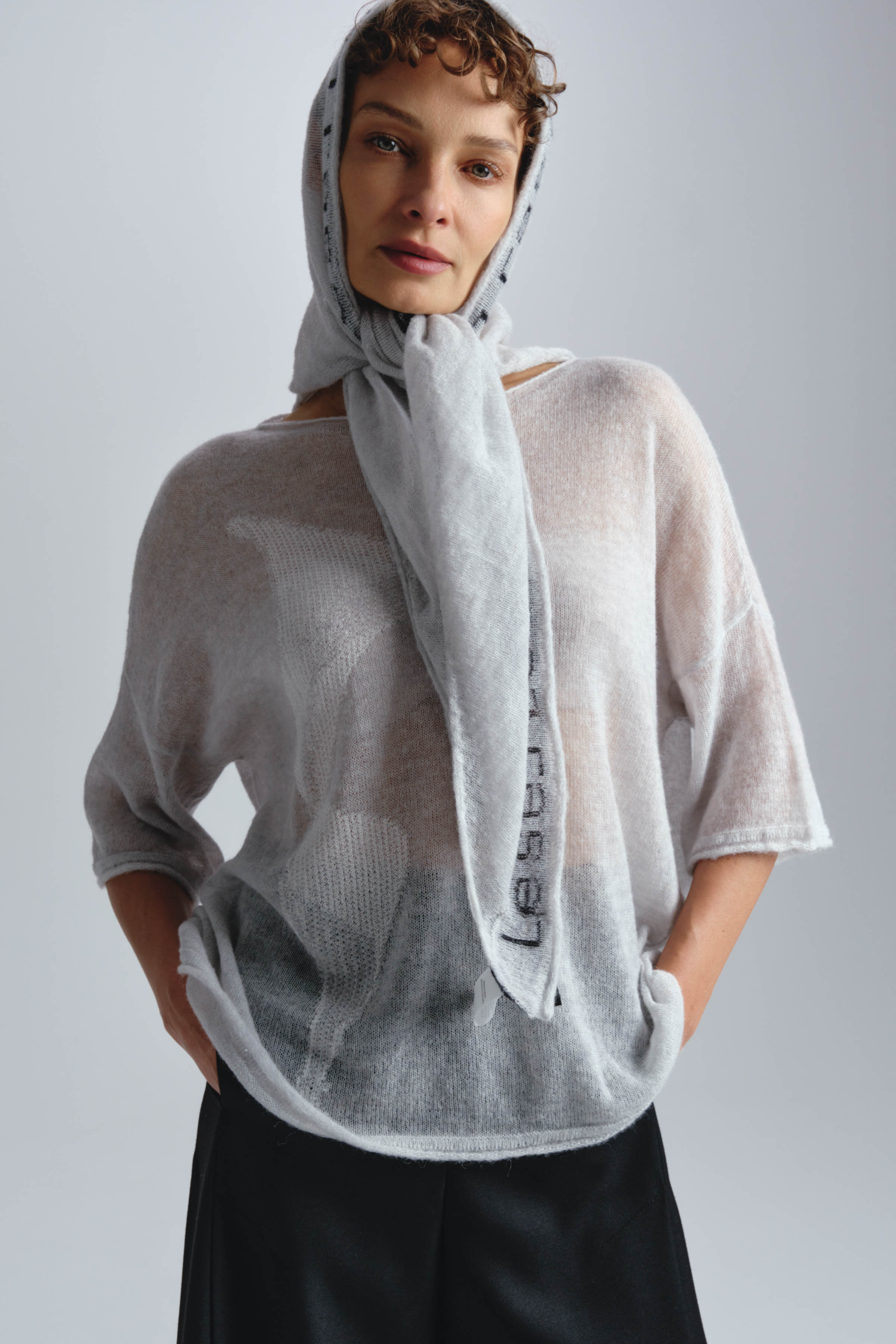 Косынка Воздух 10 Серый (grise) от Lesel (Лесель)! Заказывайте по ✆ 8 (800) 777 02 37