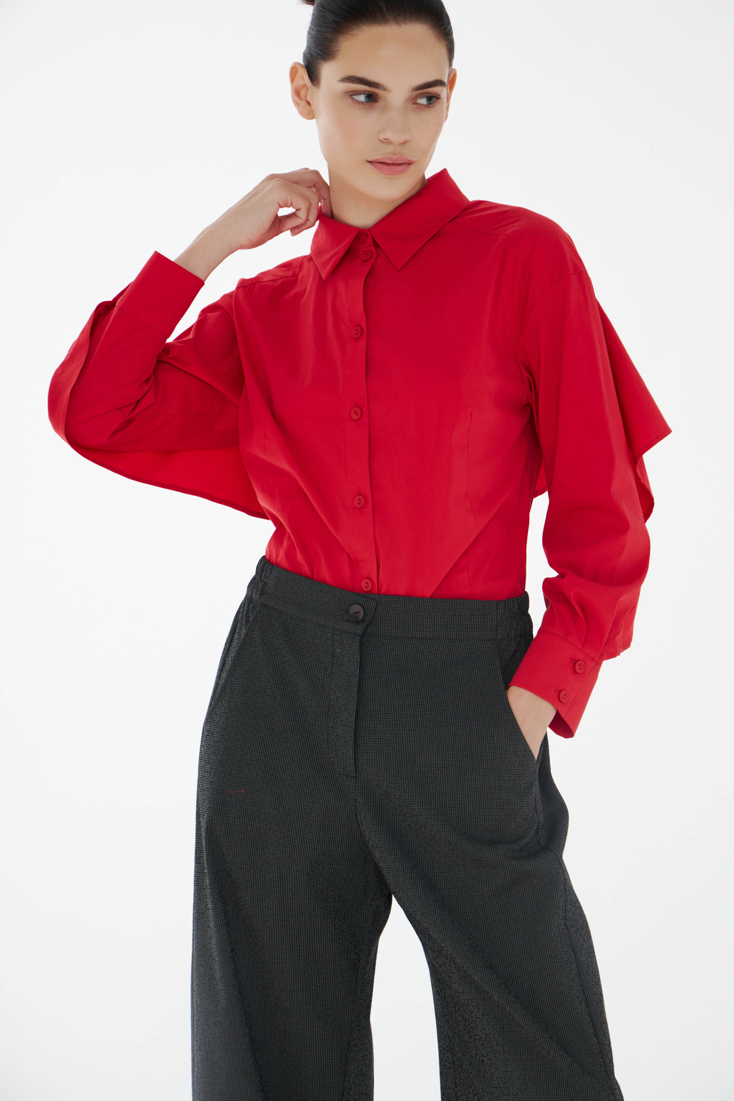 Блуза рубашка крылатая  от Lesel (Лесель)! Заказывайте по ✆ 8 (800) 777 02 37