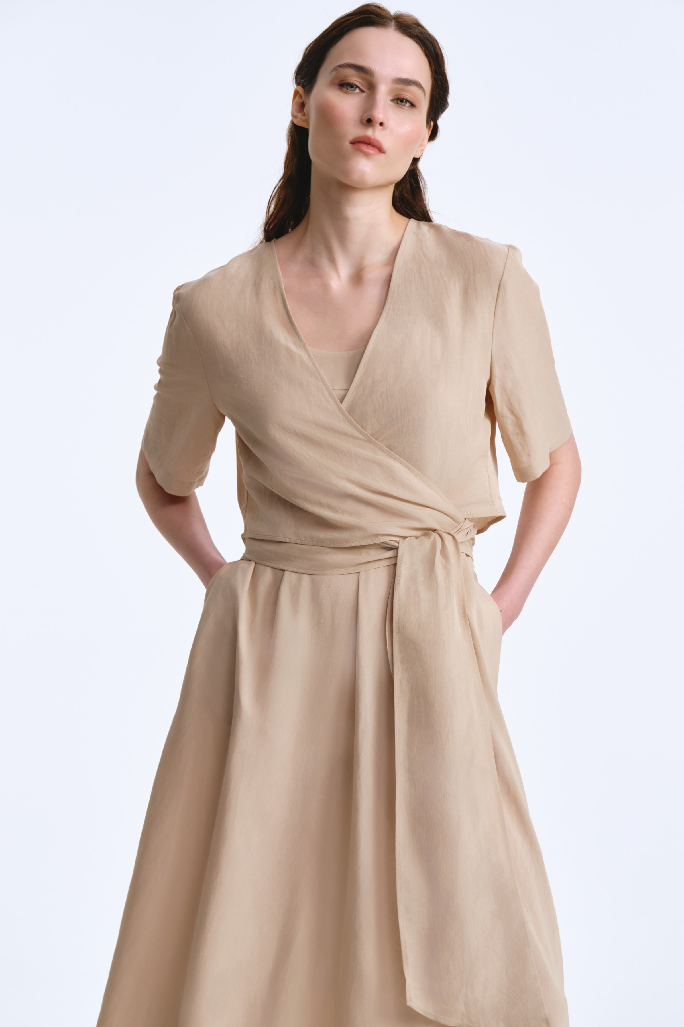 Блуза болеро с запахом  от Lesel (Лесель)! Заказывайте по ✆ 8 (800) 777 02 37