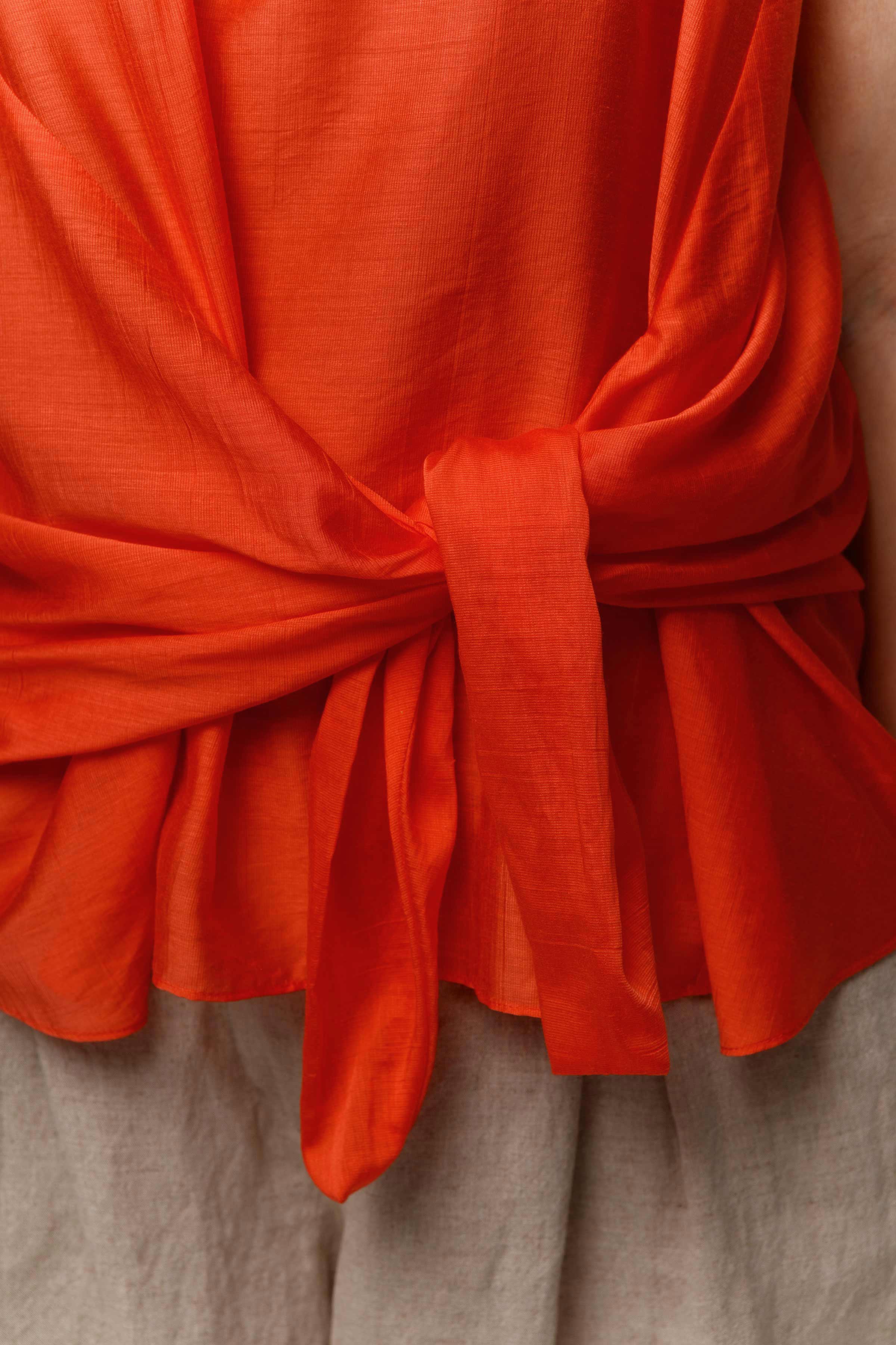 Блуза с узлом, шёлк  от Lesel (Лесель)! Заказывайте по ✆ 8 (800) 777 02 37