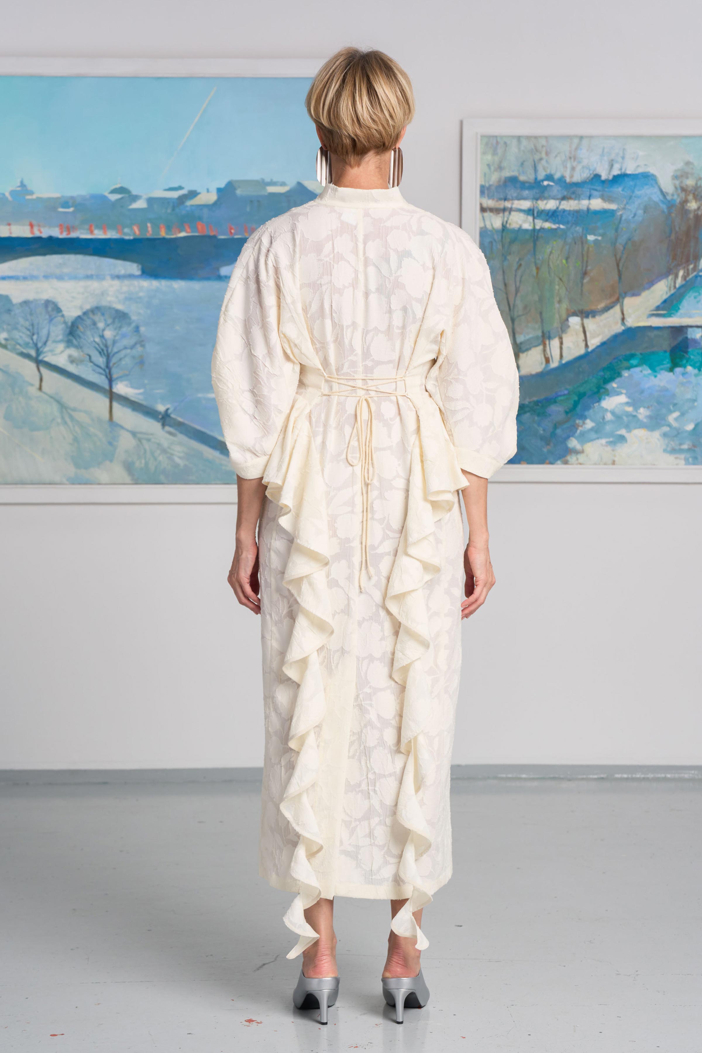 Платье с воланами Прозрачные цветы  от Lesel (Лесель)! Заказывайте по ✆ 8 (800) 777 02 37