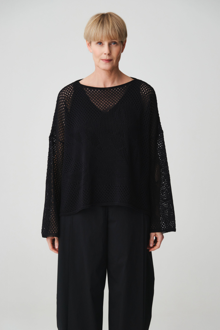 Джемпер с длинным рукавом Ажурная графика