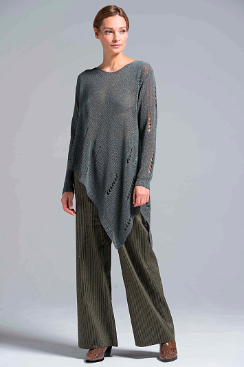 Брюки широкие, полоски