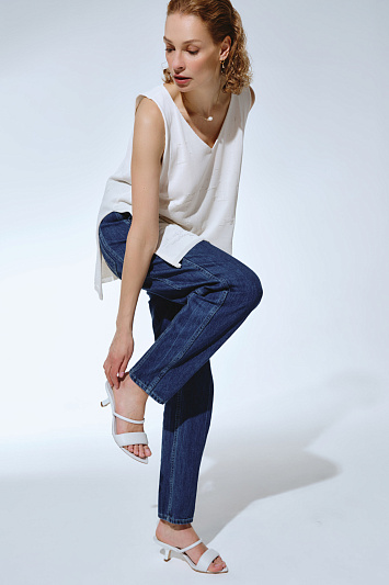 Брюки Бананы узкие, джинса