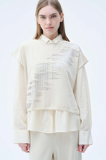 Джемпер без рукавов Зиг-Заг