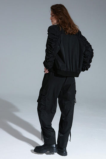 Брюки карго со сборками