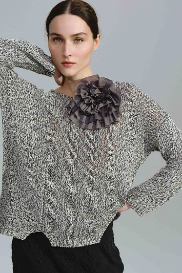 Брошь на магните Роза большая