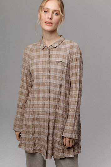 Блуза Рубашка в клетку