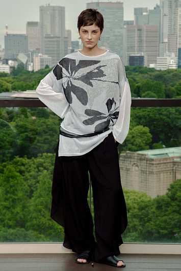 Джемпер с длинным рукавом Трехцветный