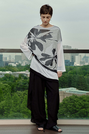 Джемпер с длинным рукавом Трехцветный