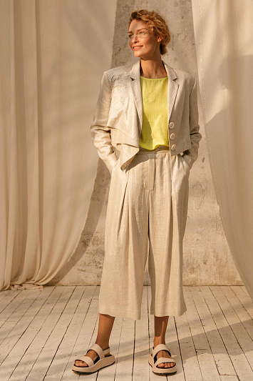 Жакет короткий Блеск, лён