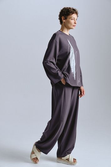 Брюки бананы, мягкое джерси