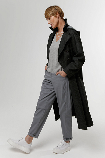 Брюки бананы, эластичный хлопок