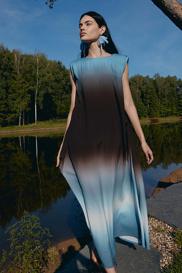 Платье Деграде мантия