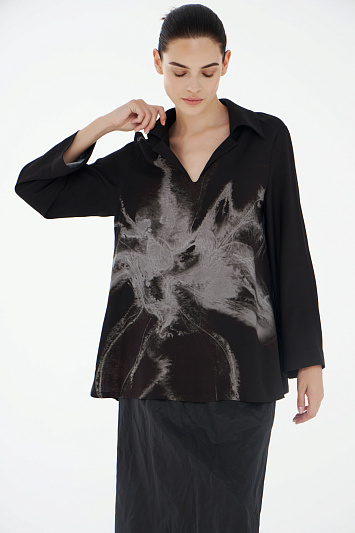 Блуза туника Цветок