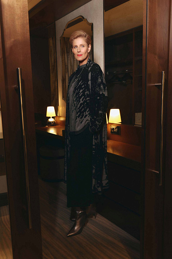 Брюки Широкие укороченные, креп