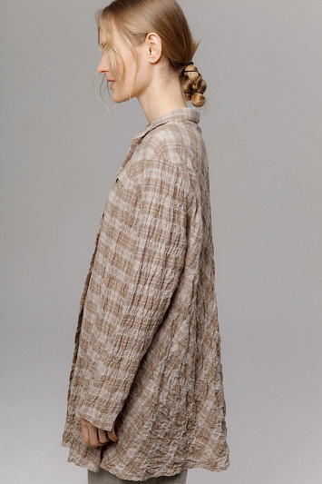 Блуза Рубашка в клетку