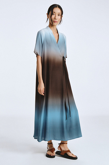 Платье Деграде с запахом