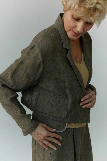 Жакет короткий Облегчённый лён