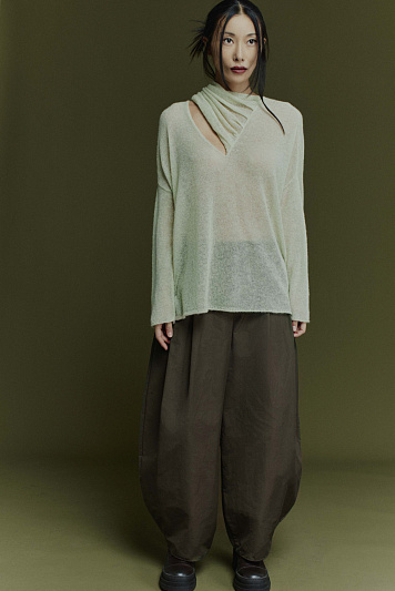 Брюки ромб со складками