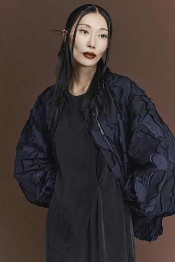 Платье Вертикаль, вареный шелк