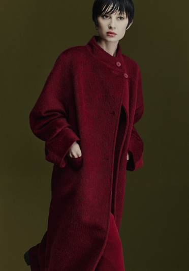 Пальто с ворсом, реглан 