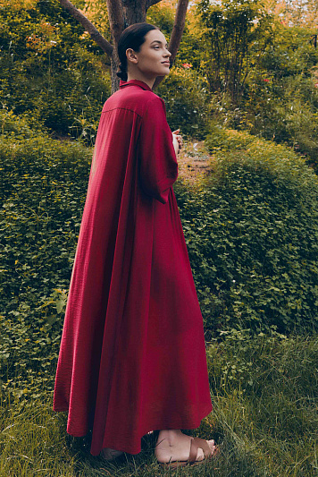 Платье рубашка с защипами