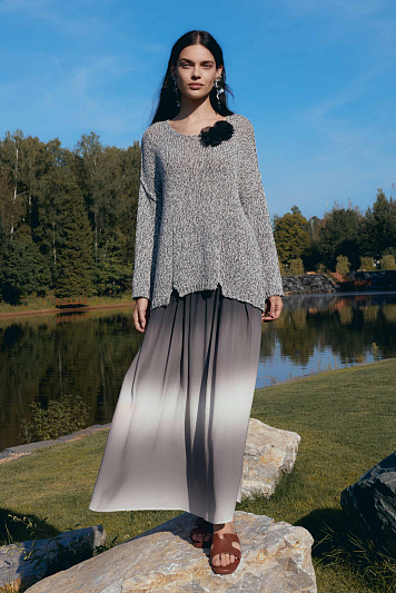 Юбка Деграде в складку