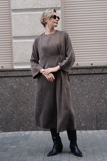 Платье Вертикаль, вареный шелк