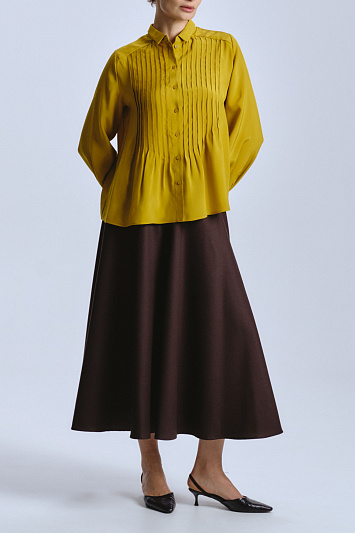 Блуза с защипами