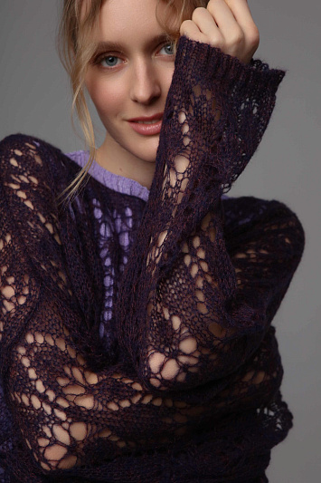 Джемпер Ажур из мохера