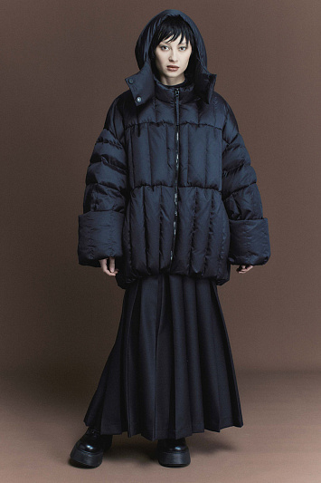 Куртка пуховая Столбики