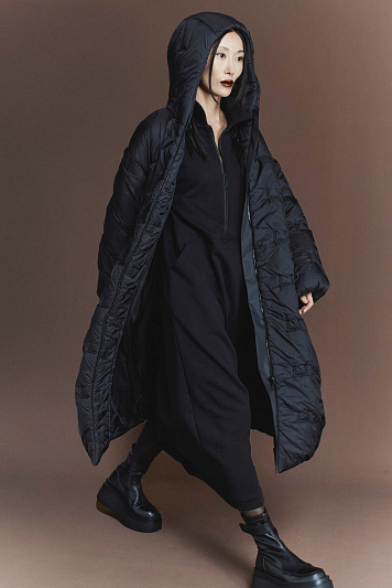 Пальто стежка лого, среднее