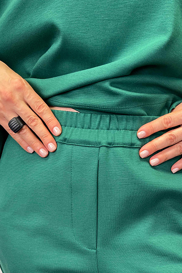 Брюки узкие бананы, джерси